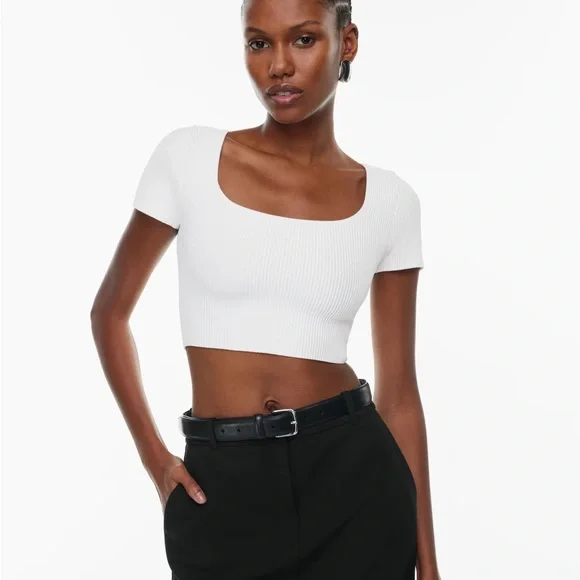 Babaton Sculpt Knit Squareneck Top - Picture 4 of 4